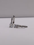 Aurelia 925 Sterling Silver Crystal Hoops