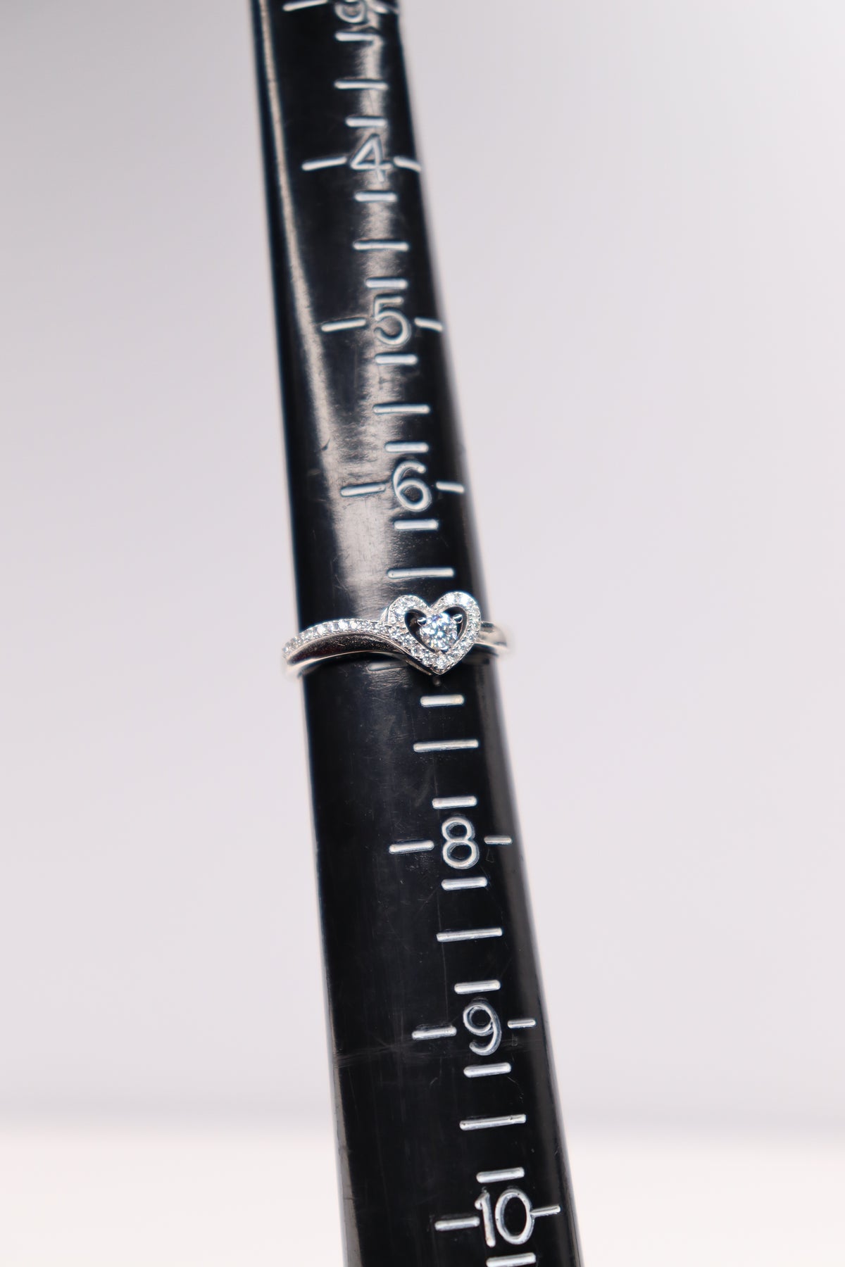 925 Sterling Silver Moissanite Heart Ring – Sparkling Love Halo - Size 7 | Proposal & Promise Ring