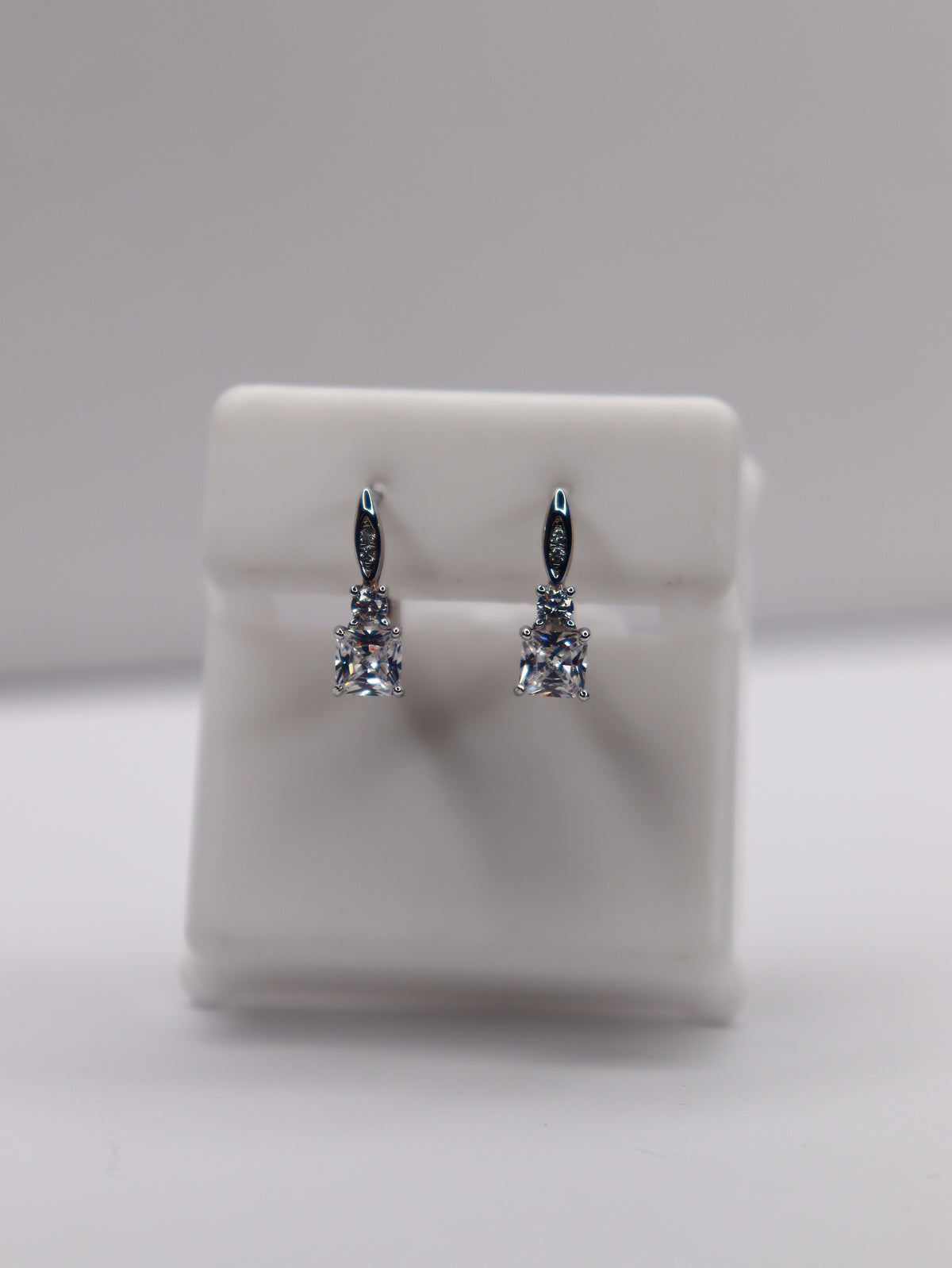 Aurelia 925 Sterling Silver Crystal Hoops