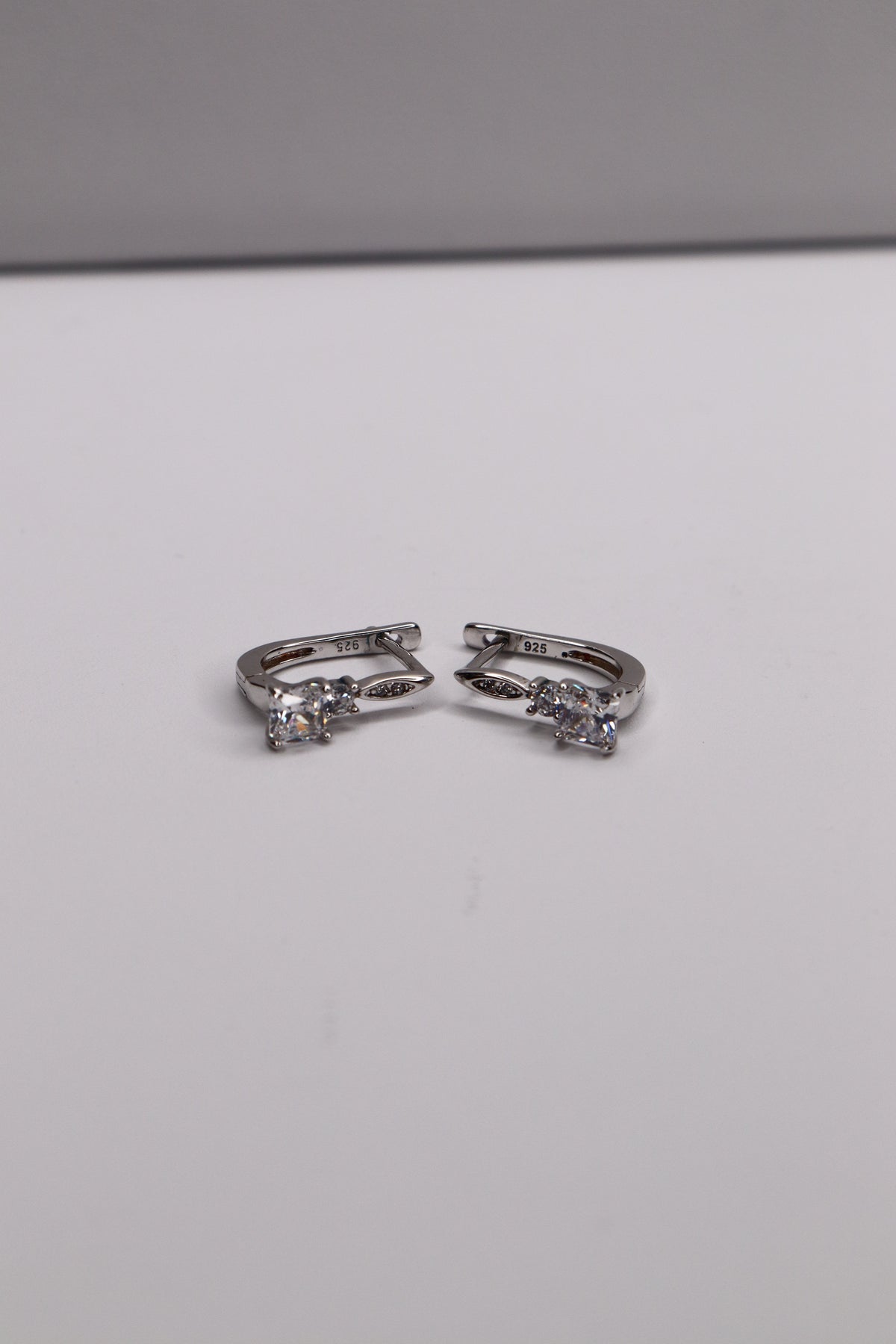 Aurelia 925 Sterling Silver Crystal Hoops