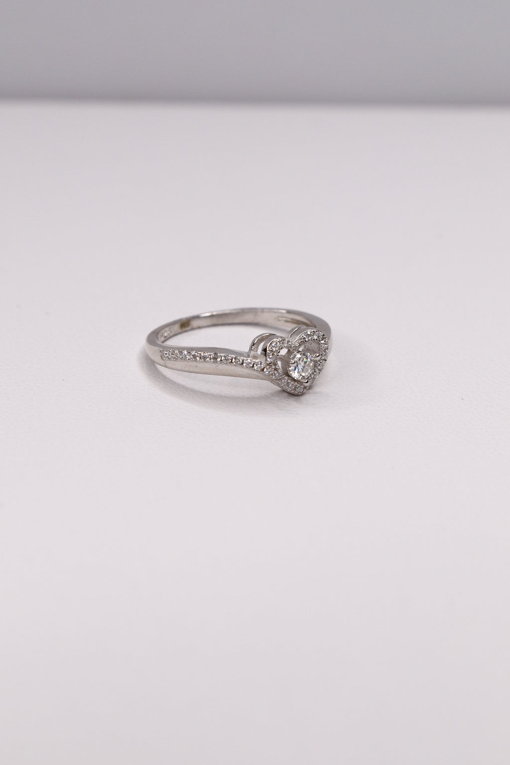 925 Sterling Silver Moissanite Heart Ring – Sparkling Love Halo - Size 7 | Proposal & Promise Ring