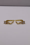 Aurelia Gold-Plated 925 Sterling Silver Crystal Hoops