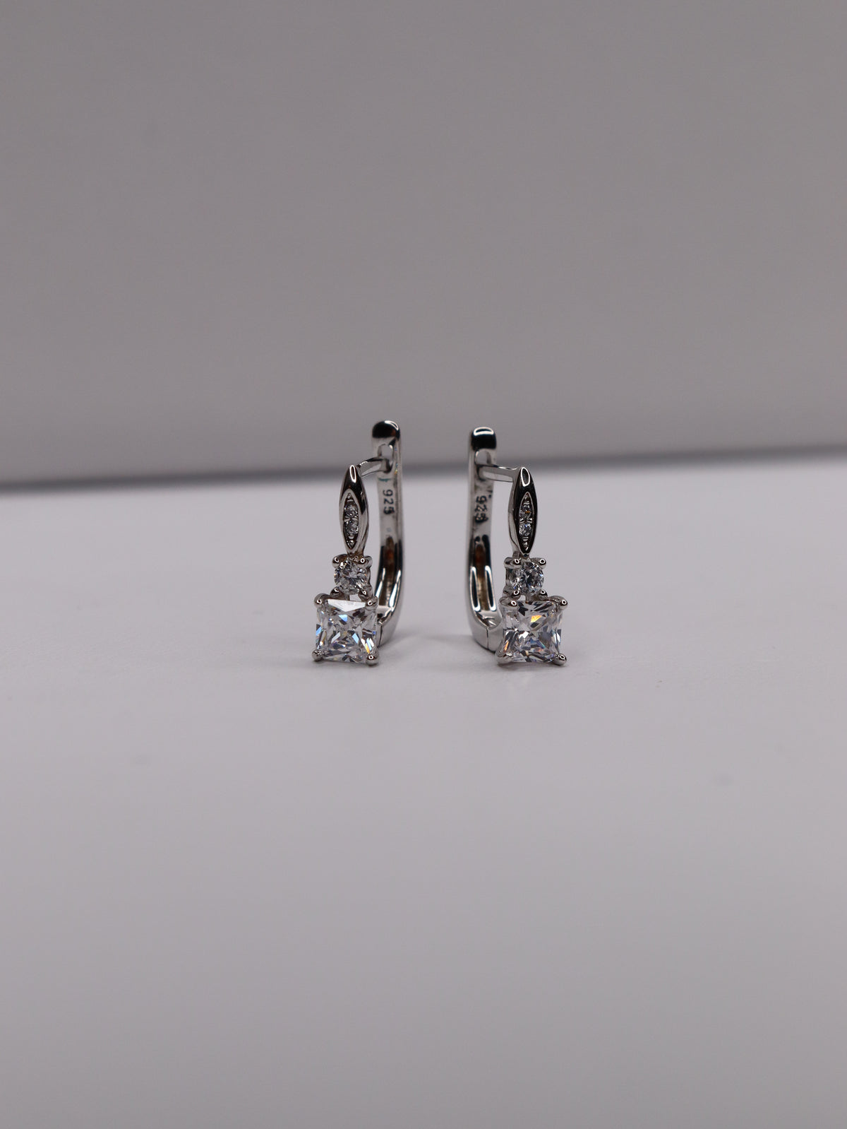 Aurelia 925 Sterling Silver Crystal Hoops